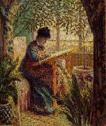 Camille Monet at Work Claude Monet